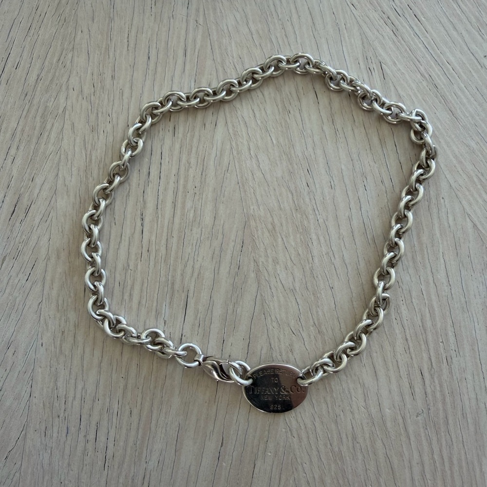 Tiffany & Co. Sterling Silver Chain Necklace - Picture 2 of 5